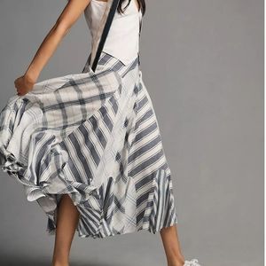 Anthropologie Pilcro patchwork Godet skirt